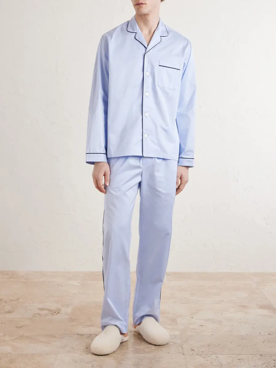 Tekla Bellhop Cotton-Satin Pyjama Set - Men | Thumbnail 2 Tekla Bellhop Cotton-Satin Pyjama Set - Men | Thumbnail 2