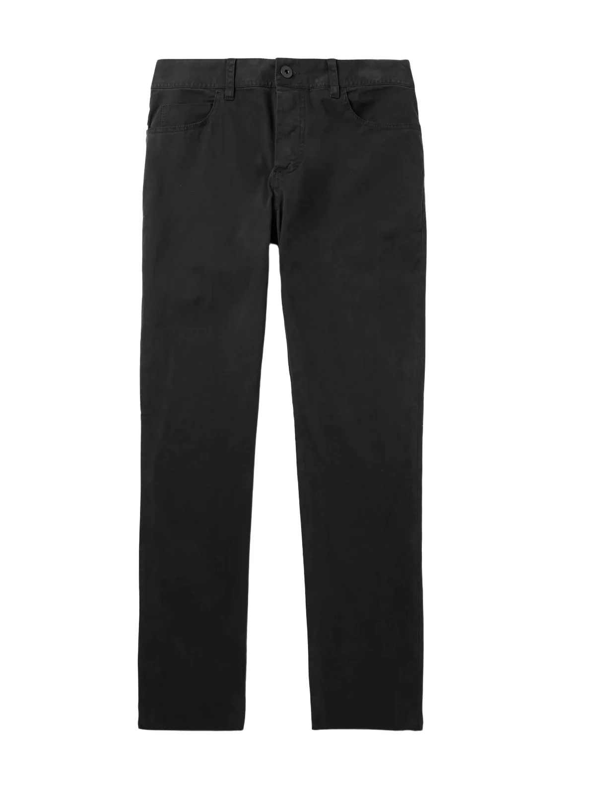 Straight-Leg Brushed Stretch-Cotton Twill Trousers - Men Straight-Leg Brushed Stretch-Cotton Twill Trousers - Men