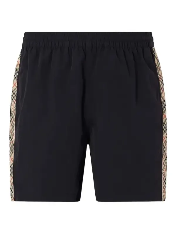 Burberry Straight-Leg Striped Jacquard-Trimmed Shell Shorts - Men