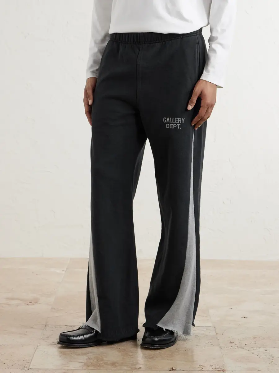 Gallery Dept. Flared Logo-Print Cotton-Jersey Sweatpants - Men | Thumbnail 3 Gallery Dept. Flared Logo-Print Cotton-Jersey Sweatpants - Men | Thumbnail 3
