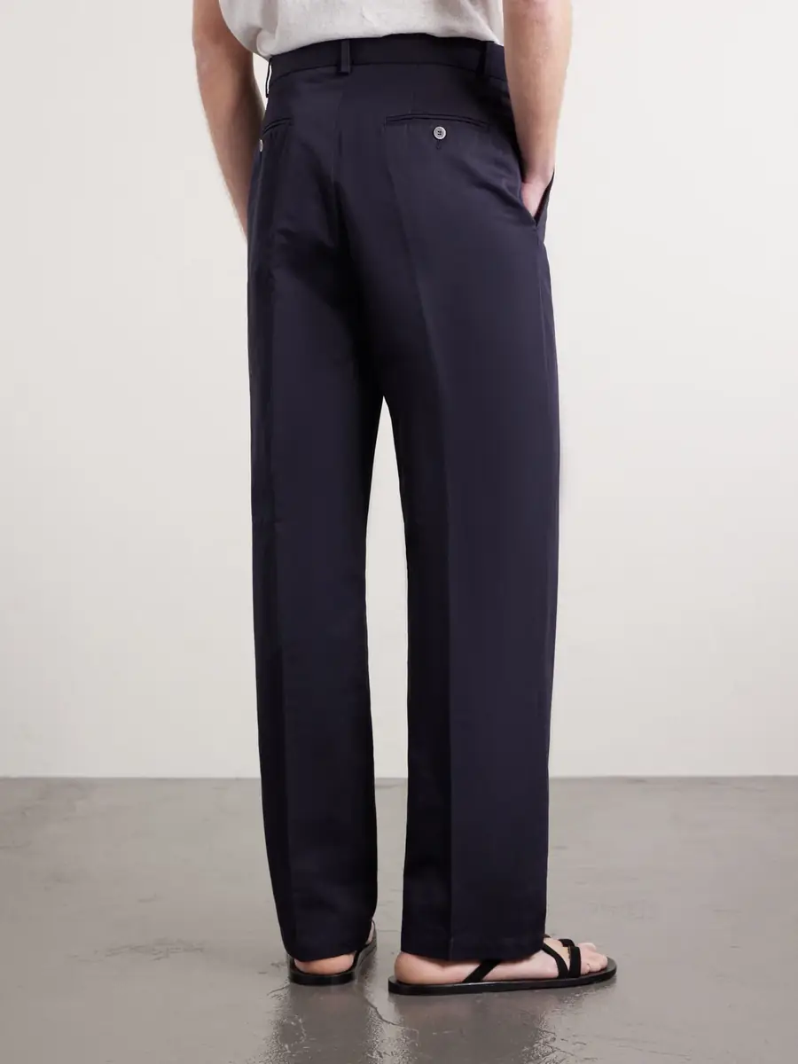 Altea Orval Cotton and Linen-Blend Gabardine Trousers - Men | Thumbnail 4 Altea Orval Cotton and Linen-Blend Gabardine Trousers - Men | Thumbnail 4
