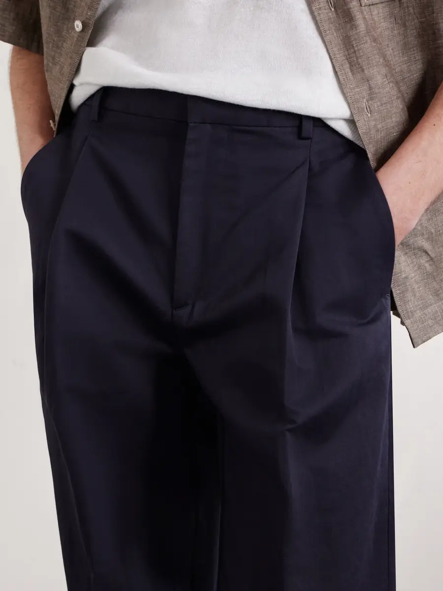 Altea Orval Cotton and Linen-Blend Gabardine Trousers - Men | Thumbnail 5 Altea Orval Cotton and Linen-Blend Gabardine Trousers - Men | Thumbnail 5