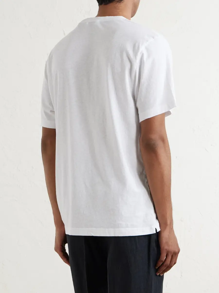 Frescobol Carioca Dinis Linen-Blend T-Shirt - Men | Thumbnail 4 Frescobol Carioca Dinis Linen-Blend T-Shirt - Men | Thumbnail 4