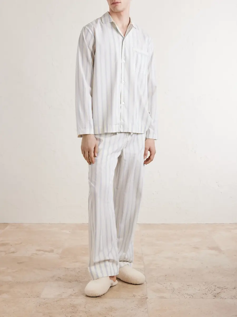 Tekla Striped Cotton-Poplin Pyjama Set - Men | Thumbnail 2