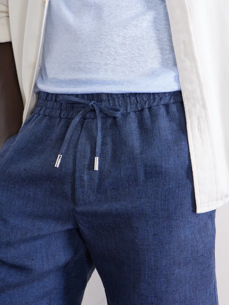 MR P. Straight-Leg Herringbone Linen Shorts - Men | Thumbnail 5 MR P. Straight-Leg Herringbone Linen Shorts - Men | Thumbnail 5
