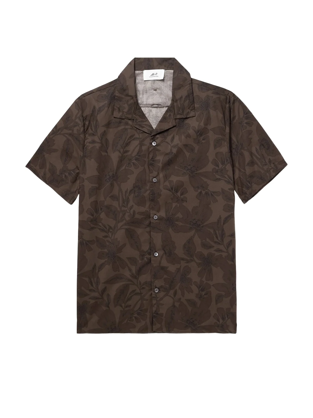 MR P. Camp-Collar Floral-Print Cotton Shirt - Men