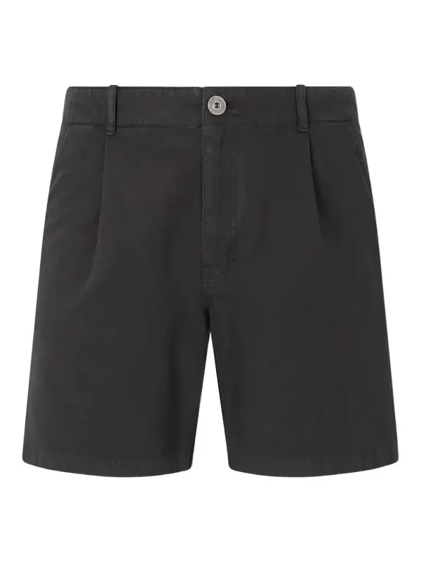 Wide-Leg Pleated Cotton-Canvas Shorts - Men