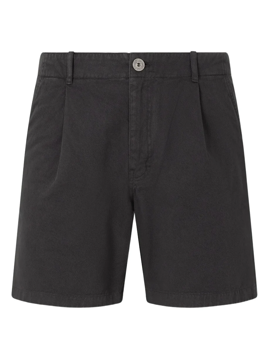 Wide-Leg Pleated Cotton-Canvas Shorts - Men Wide-Leg Pleated Cotton-Canvas Shorts - Men