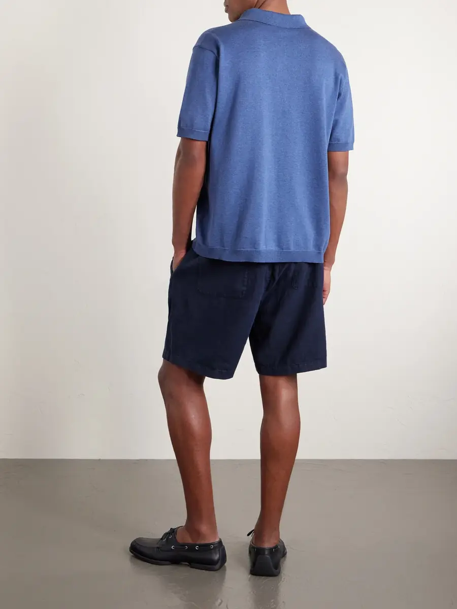 MR P. Straight-Leg Garment-Dyed Linen Drawstring Bermuda Shorts - Men | Thumbnail 4 MR P. Straight-Leg Garment-Dyed Linen Drawstring Bermuda Shorts - Men | Thumbnail 4