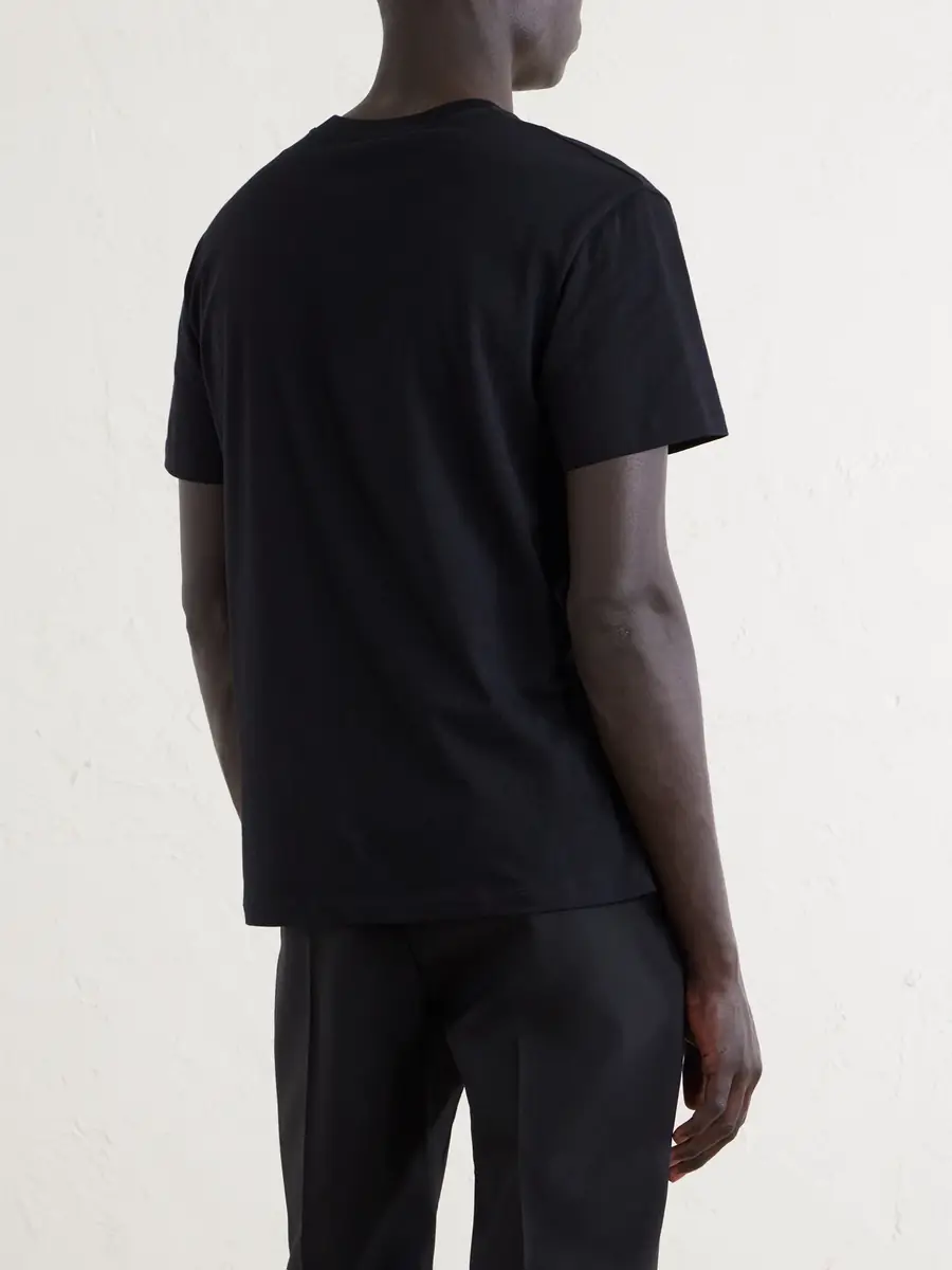 Valentino Garavani VGold Cotton-Jersey T-Shirt - Men | Thumbnail 4