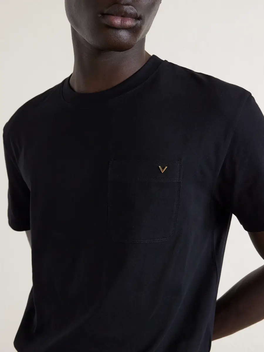 Valentino Garavani VGold Cotton-Jersey T-Shirt - Men | Thumbnail 5