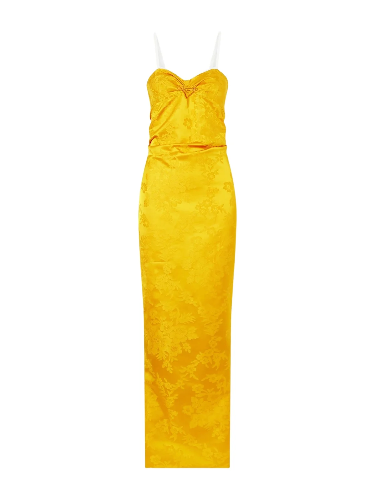 COLLEEN ALLEN Floral-jacquard Cotton-blend Gown