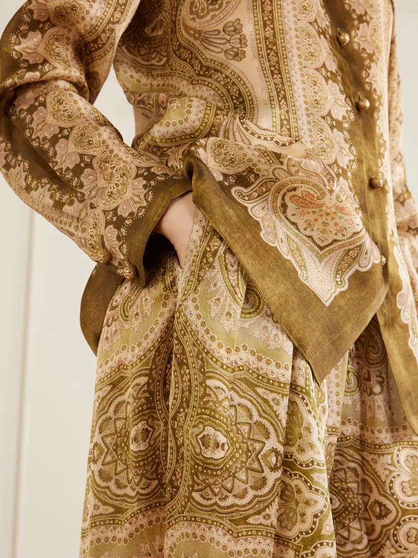 Zimmermann Luna Printed Silk-satin Shirt | Thumbnail 5