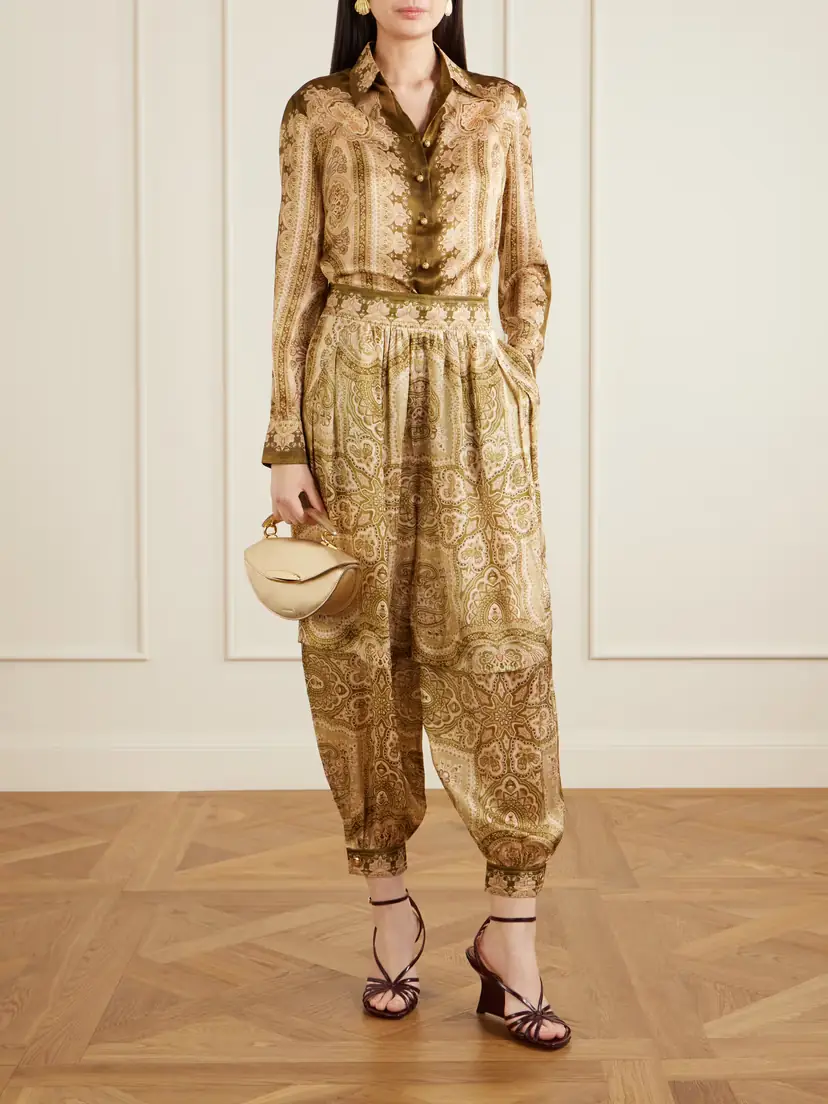 Zimmermann Luna Printed Silk Balloon Pants | Thumbnail 2