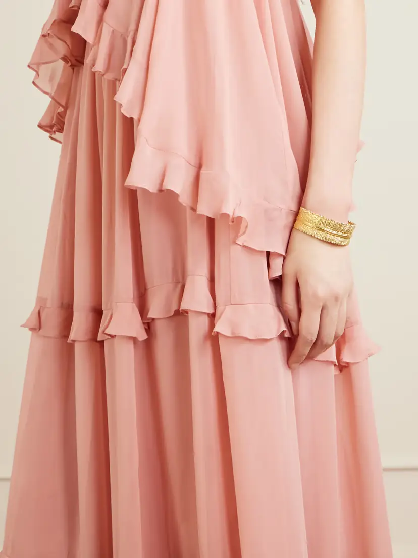 Zimmermann Ruffled Chiffon Maxi Dress | Thumbnail 4 Zimmermann Ruffled Chiffon Maxi Dress | Thumbnail 4
