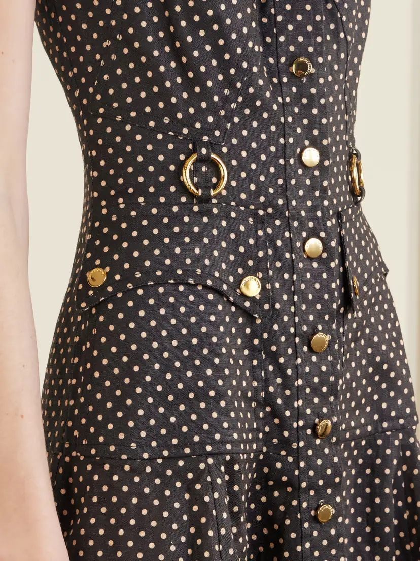 Zimmermann Luna Embellished Linen Midi Dress | Thumbnail 4 Zimmermann Luna Embellished Linen Midi Dress | Thumbnail 4