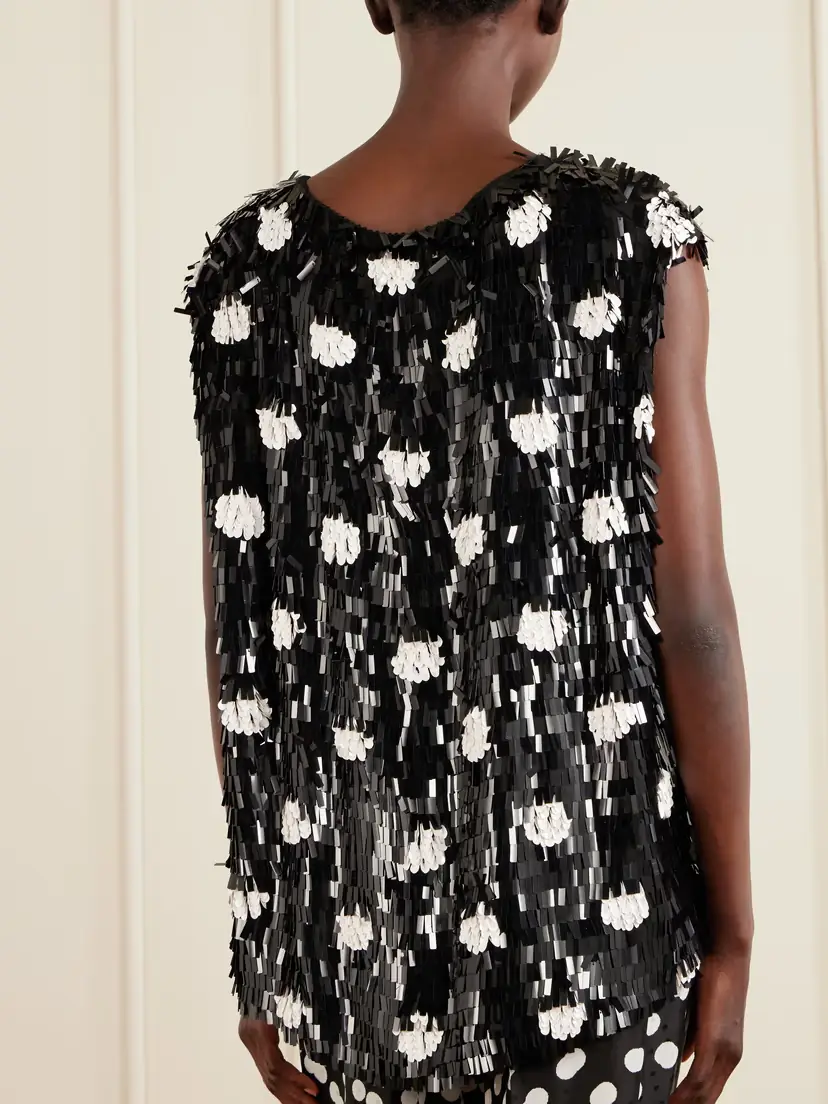 Dries Van Noten Paillette-embellished Polka-dot Silk Blouse | Thumbnail 3 Dries Van Noten Paillette-embellished Polka-dot Silk Blouse | Thumbnail 3