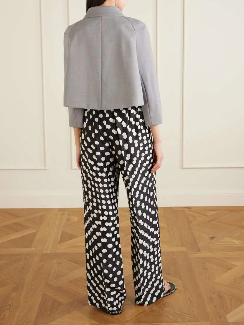 Dries Van Noten Cropped Doubel-breasted Grain De Poudre Jacket | Thumbnail 3