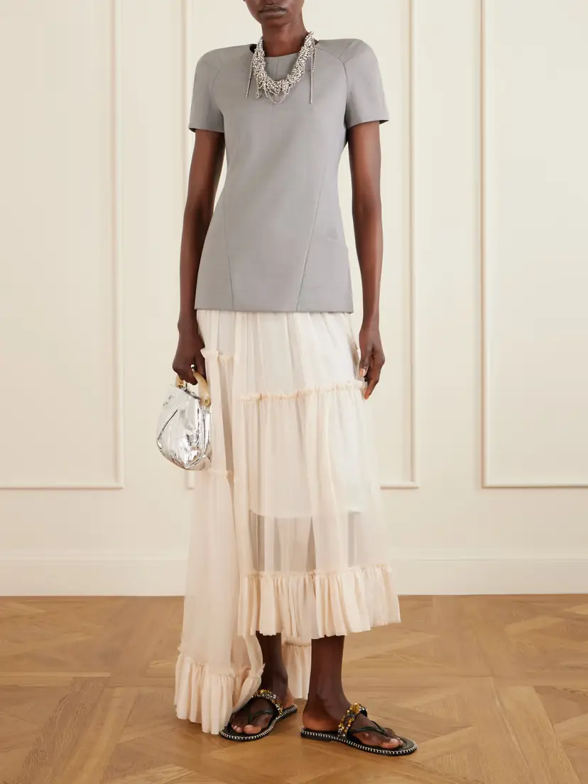 Dries Van Noten Mélange Grain De Poudre Blouse | Thumbnail 2 Dries Van Noten Mélange Grain De Poudre Blouse | Thumbnail 2