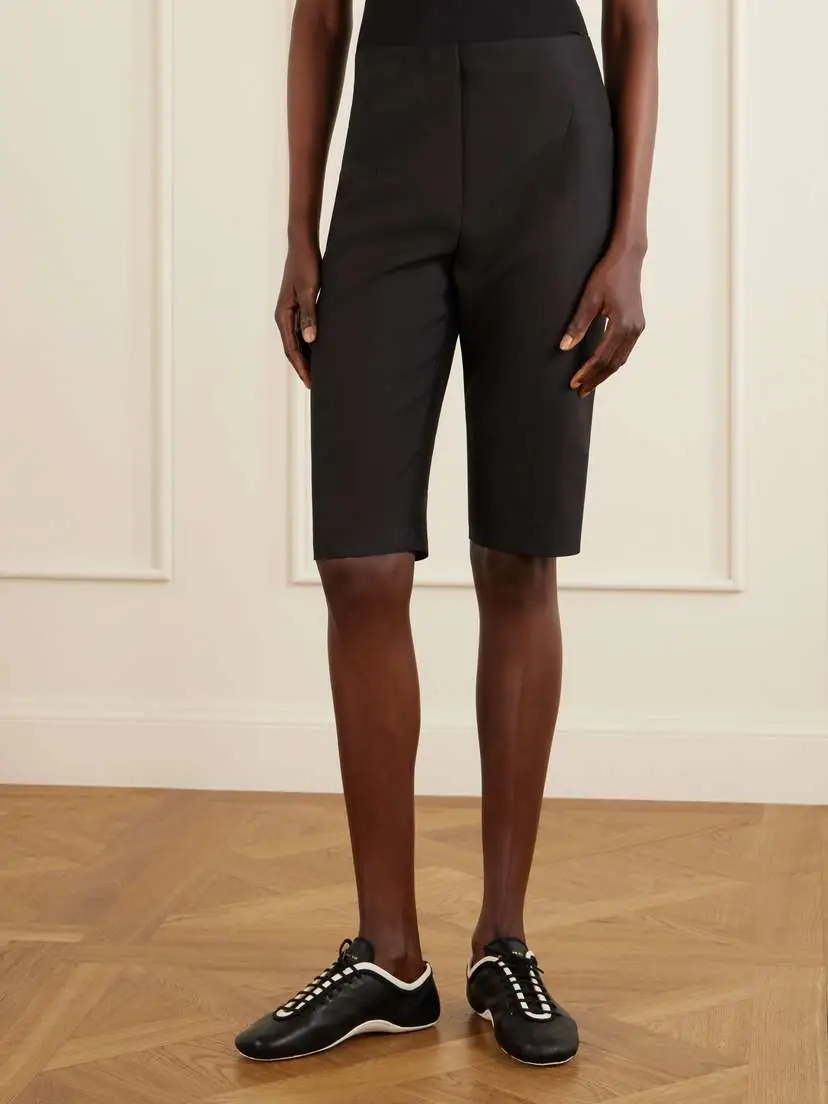 Dries Van Noten Wool And Silk-blend Crepe Shorts | Thumbnail 3
