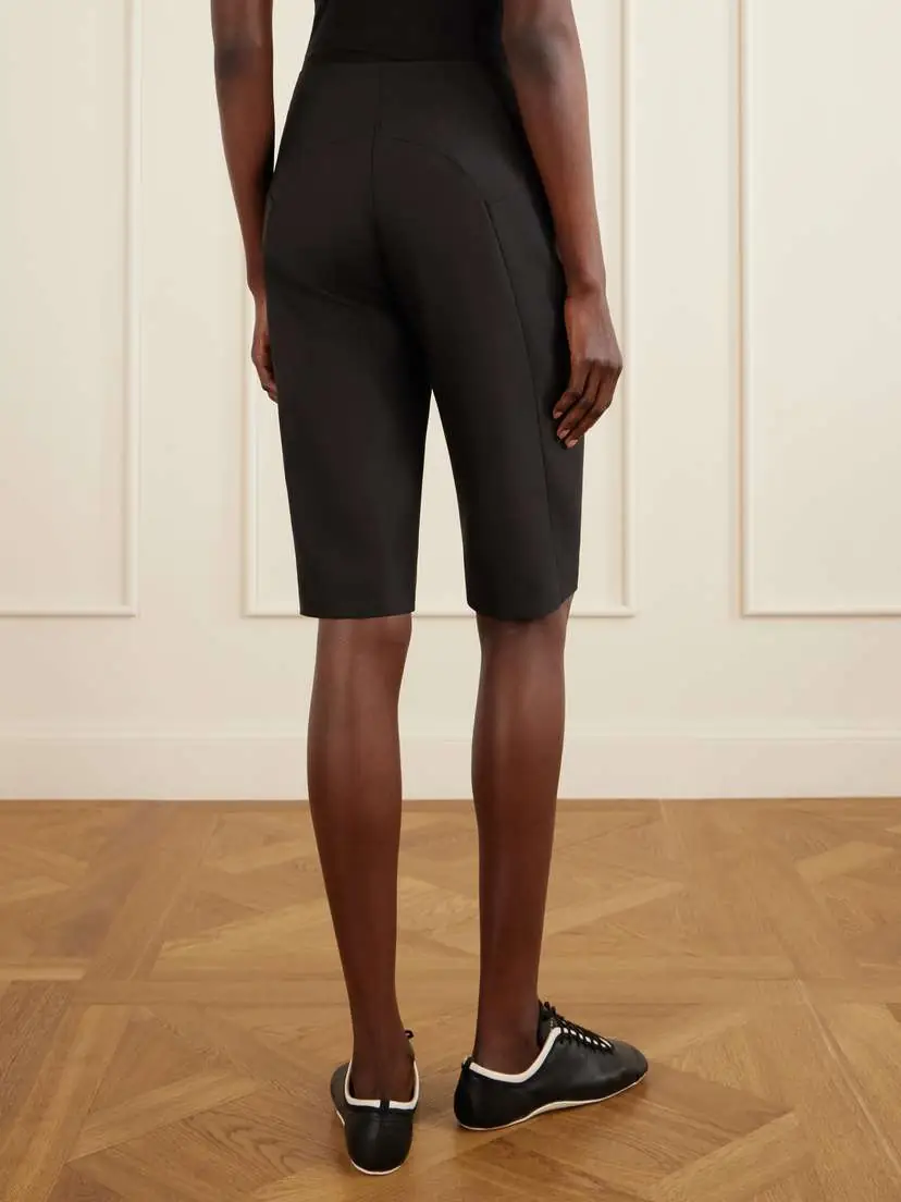 Dries Van Noten Wool And Silk-blend Crepe Shorts | Thumbnail 4