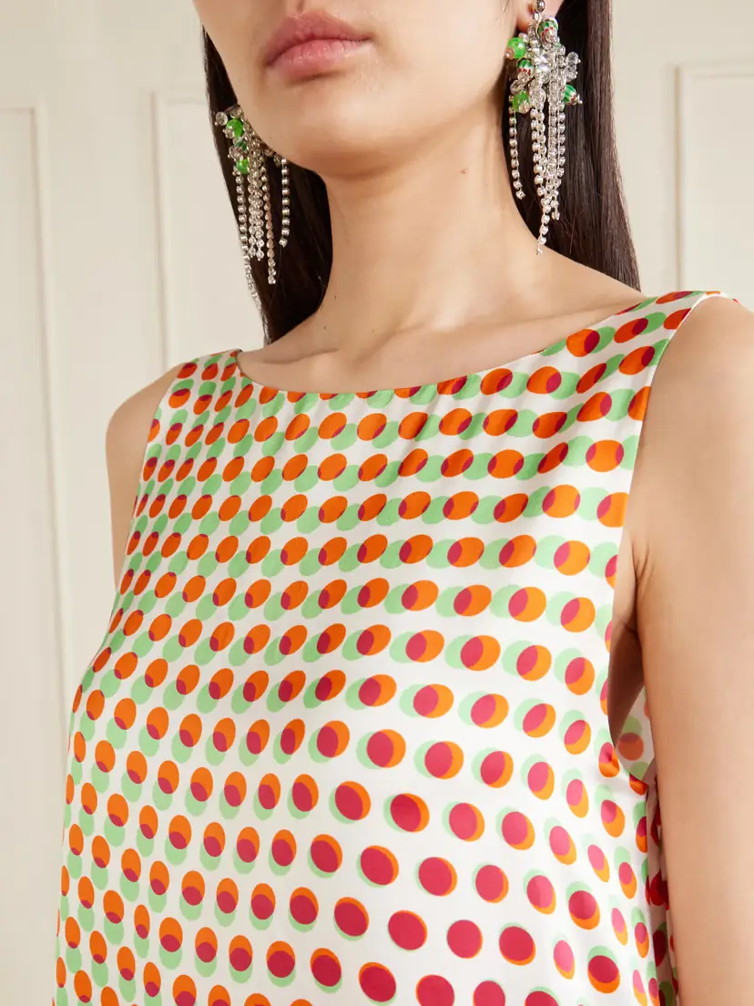 Dries Van Noten Polka-dot Silk-satin Maxi Dress | Thumbnail 4 Dries Van Noten Polka-dot Silk-satin Maxi Dress | Thumbnail 4