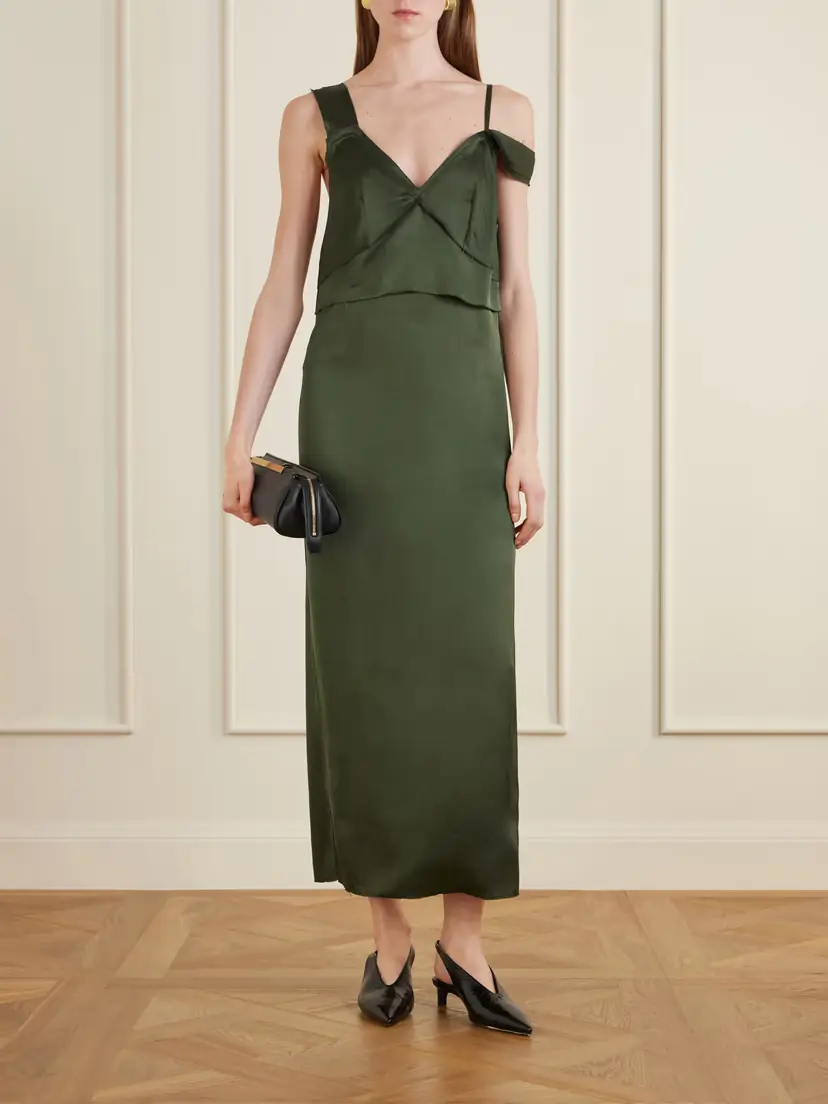 TOTEME Satin Maxi Dress | Thumbnail 2