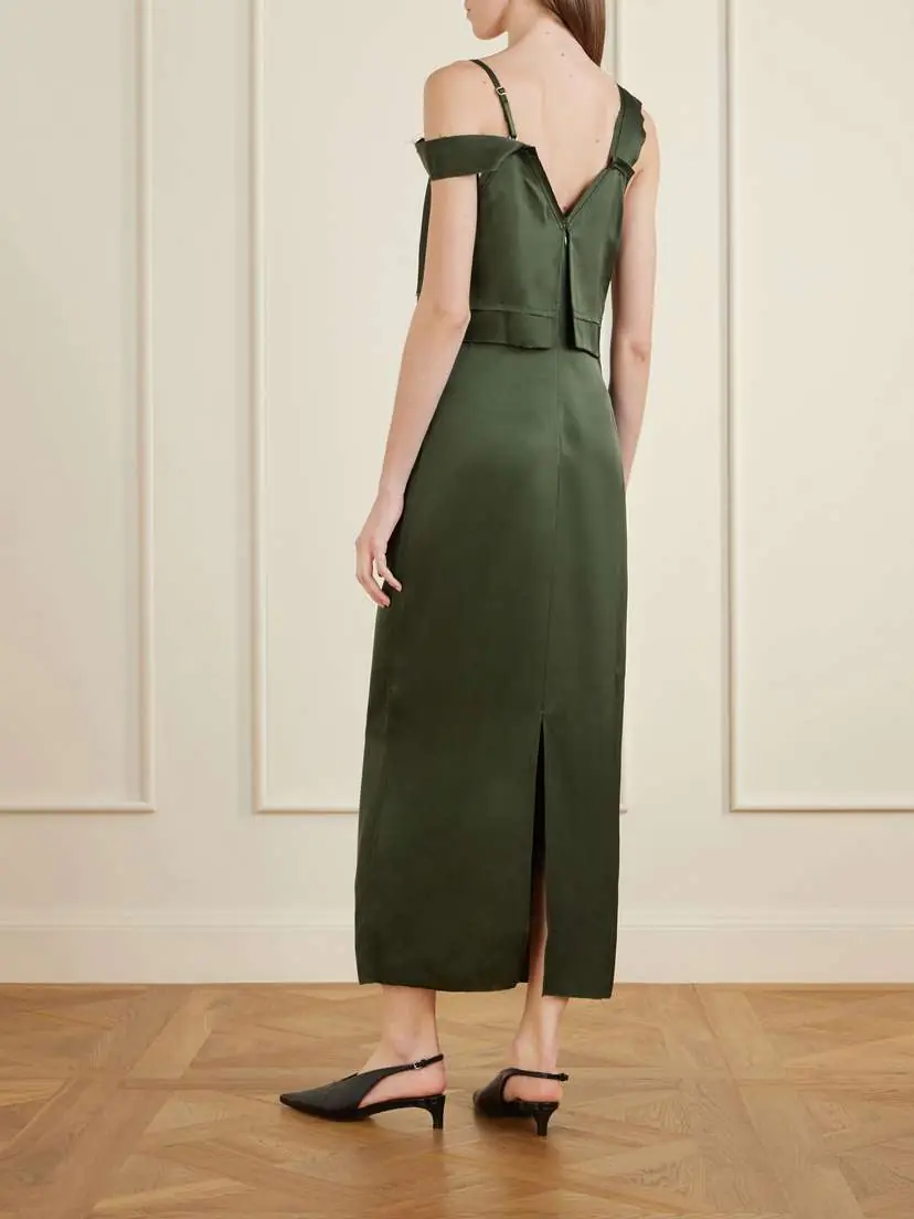 TOTEME Satin Maxi Dress | Thumbnail 3