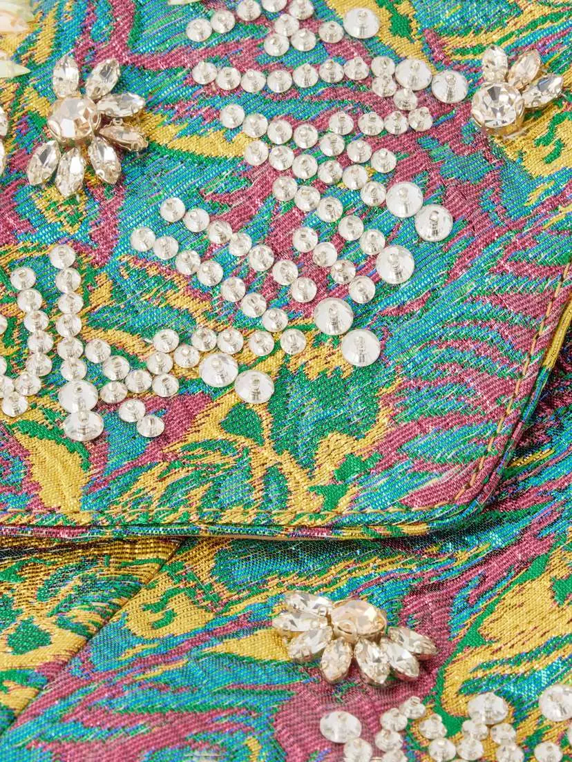 Dries Van Noten Embellished Floral-jacquard Clutch | Thumbnail 5 Dries Van Noten Embellished Floral-jacquard Clutch | Thumbnail 5