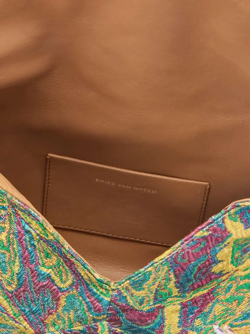 Dries Van Noten Embellished Floral-jacquard Clutch | Thumbnail 6 Dries Van Noten Embellished Floral-jacquard Clutch | Thumbnail 6
