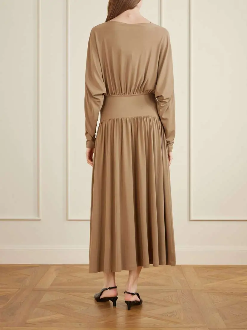 TOTEME Boatneck Jersey Maxi Dress | Thumbnail 3 TOTEME Boatneck Jersey Maxi Dress | Thumbnail 3