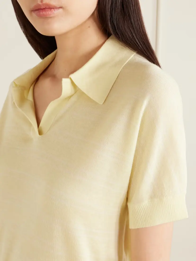 Arch4 Darya Cashmere Polo Shirt | Thumbnail 4 Arch4 Darya Cashmere Polo Shirt | Thumbnail 4