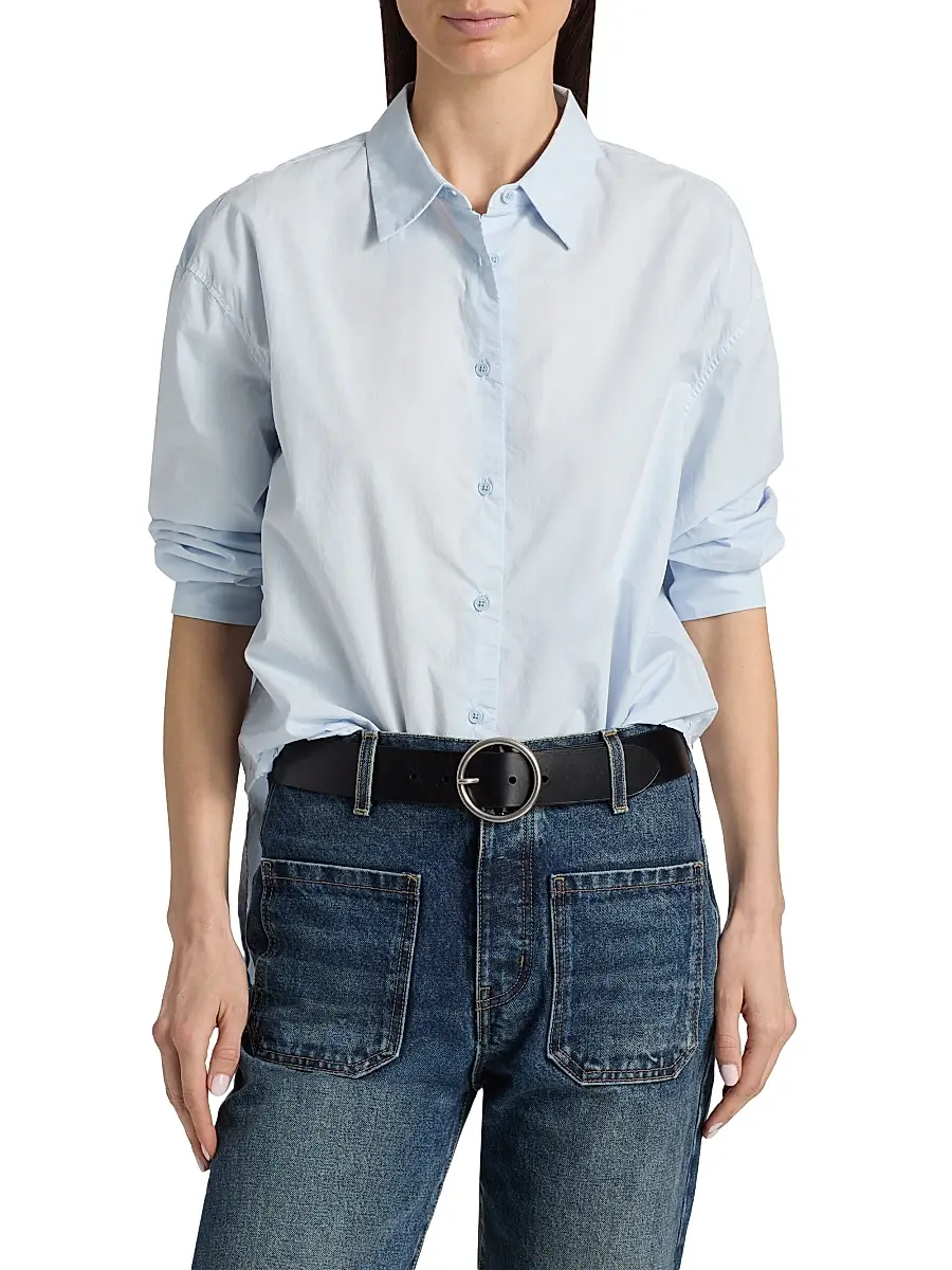 Nili Lotan Women's Amante Cotton Shirt | Thumbnail 3 Nili Lotan Women's Amante Cotton Shirt | Thumbnail 3