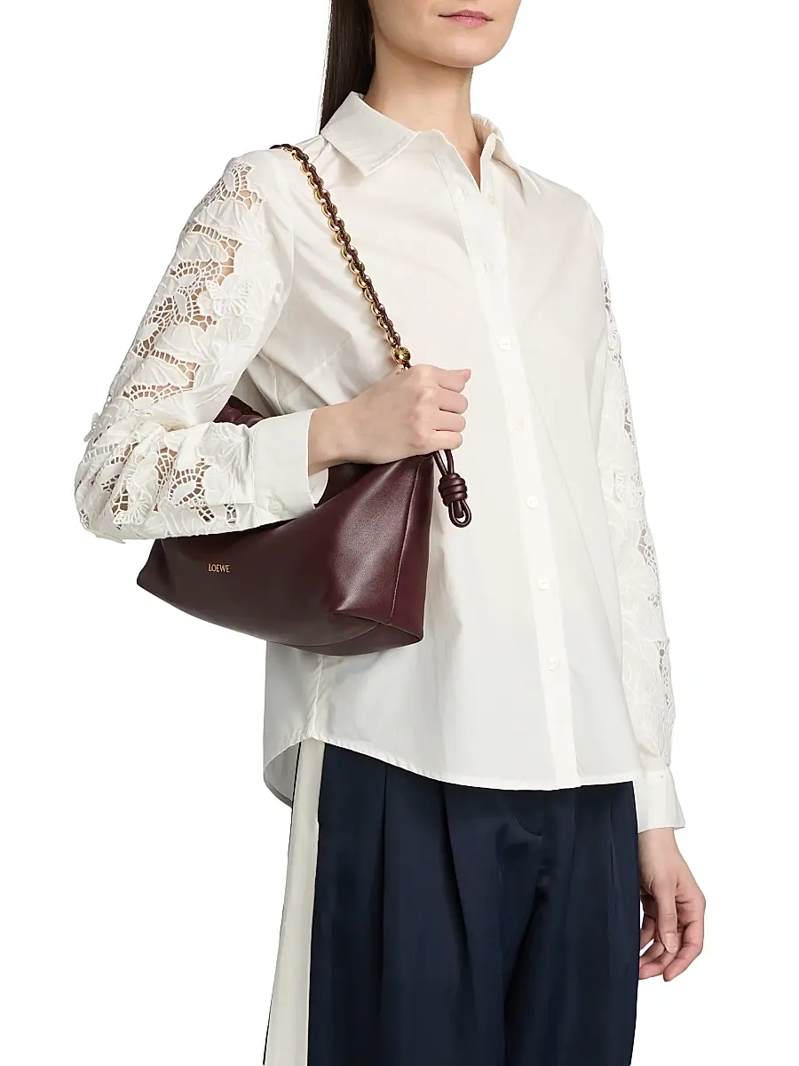 Elie Tahari Women's Dani Lace Sleeve Silk Shirt | Thumbnail 4 Elie Tahari Women's Dani Lace Sleeve Silk Shirt | Thumbnail 4