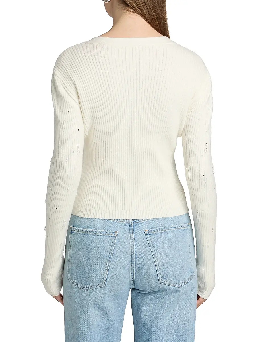 Generation Love Women's Lili Crystal-Embellished Cardigan | Thumbnail 5