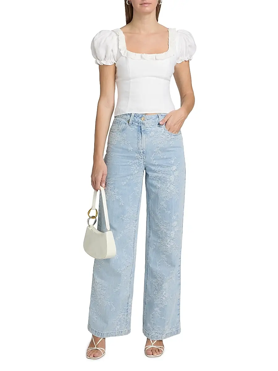 Generation Love Women's Milagro Floral Straight-Leg Jeans | Thumbnail 2 Generation Love Women's Milagro Floral Straight-Leg Jeans | Thumbnail 2