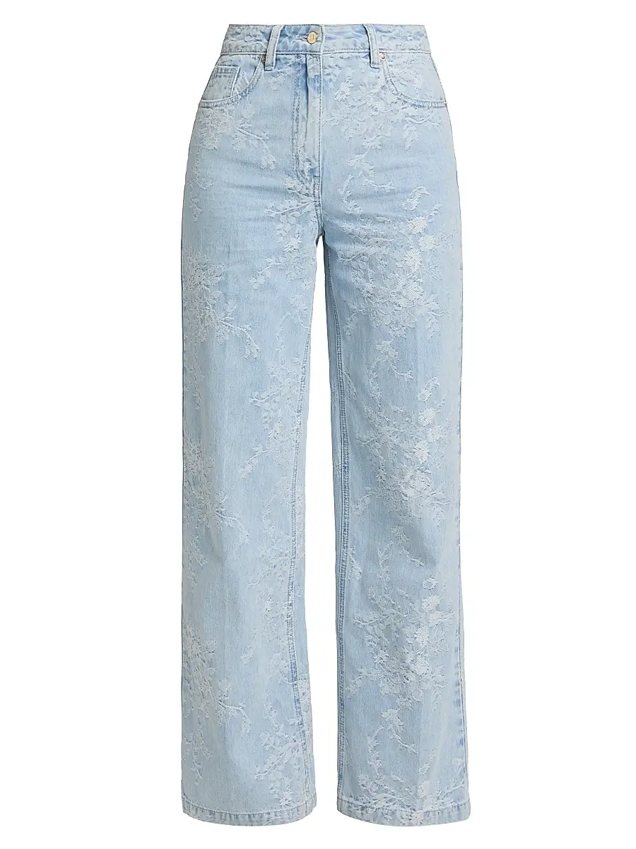 Generation Love Women's Milagro Floral Straight-Leg Jeans