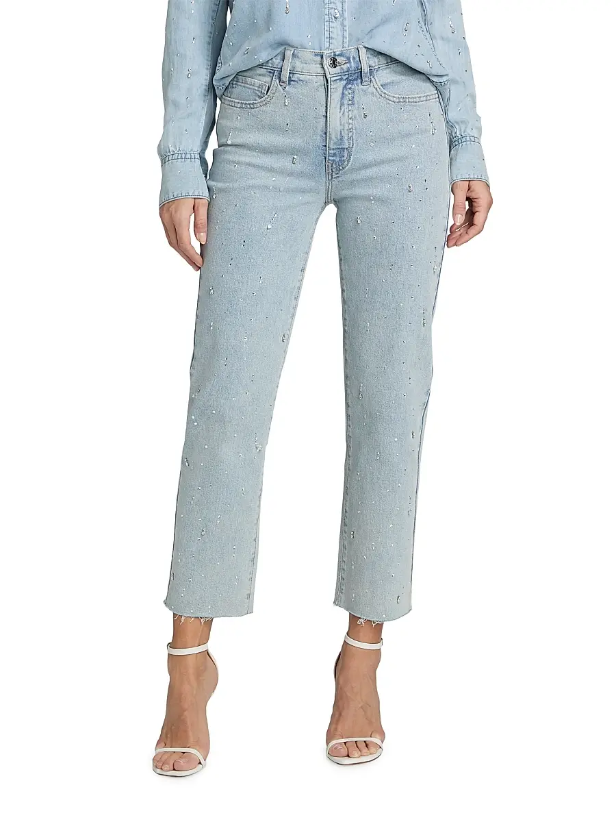 Generation Love Women's Helena Embellished Ankle Jeans | Thumbnail 3