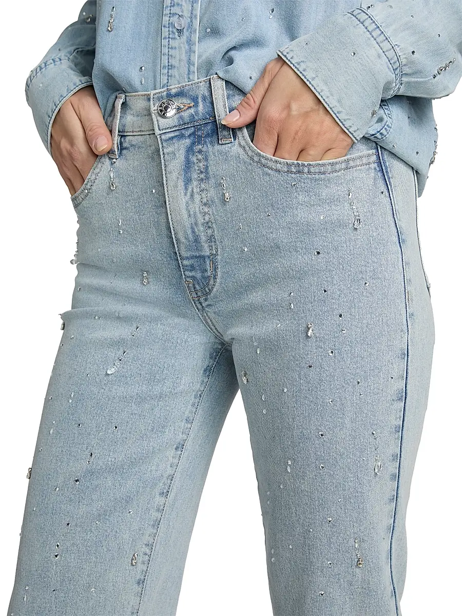 Generation Love Women's Helena Embellished Ankle Jeans | Thumbnail 6