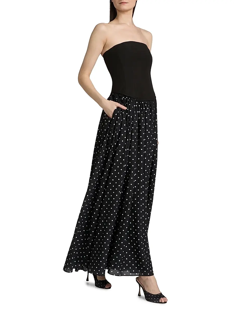 Toccin Women's Odette Strapless Corset Combo Maxi Dress | Thumbnail 2 Toccin Women's Odette Strapless Corset Combo Maxi Dress | Thumbnail 2