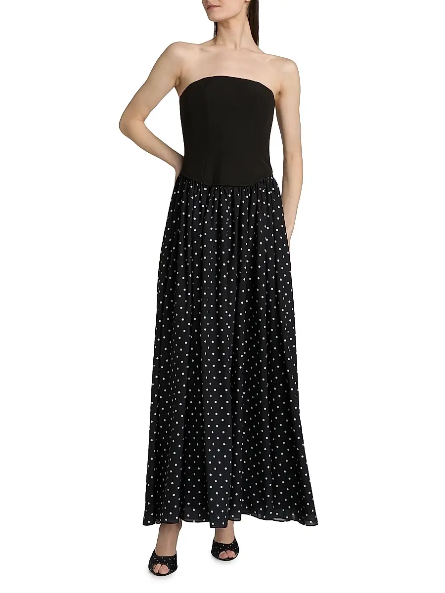 Toccin Women's Odette Strapless Corset Combo Maxi Dress | Thumbnail 3 Toccin Women's Odette Strapless Corset Combo Maxi Dress | Thumbnail 3