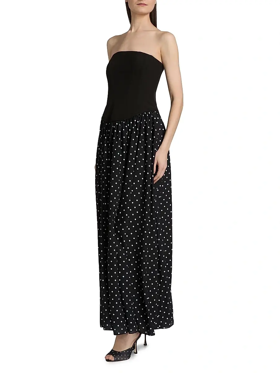 Toccin Women's Odette Strapless Corset Combo Maxi Dress | Thumbnail 4 Toccin Women's Odette Strapless Corset Combo Maxi Dress | Thumbnail 4