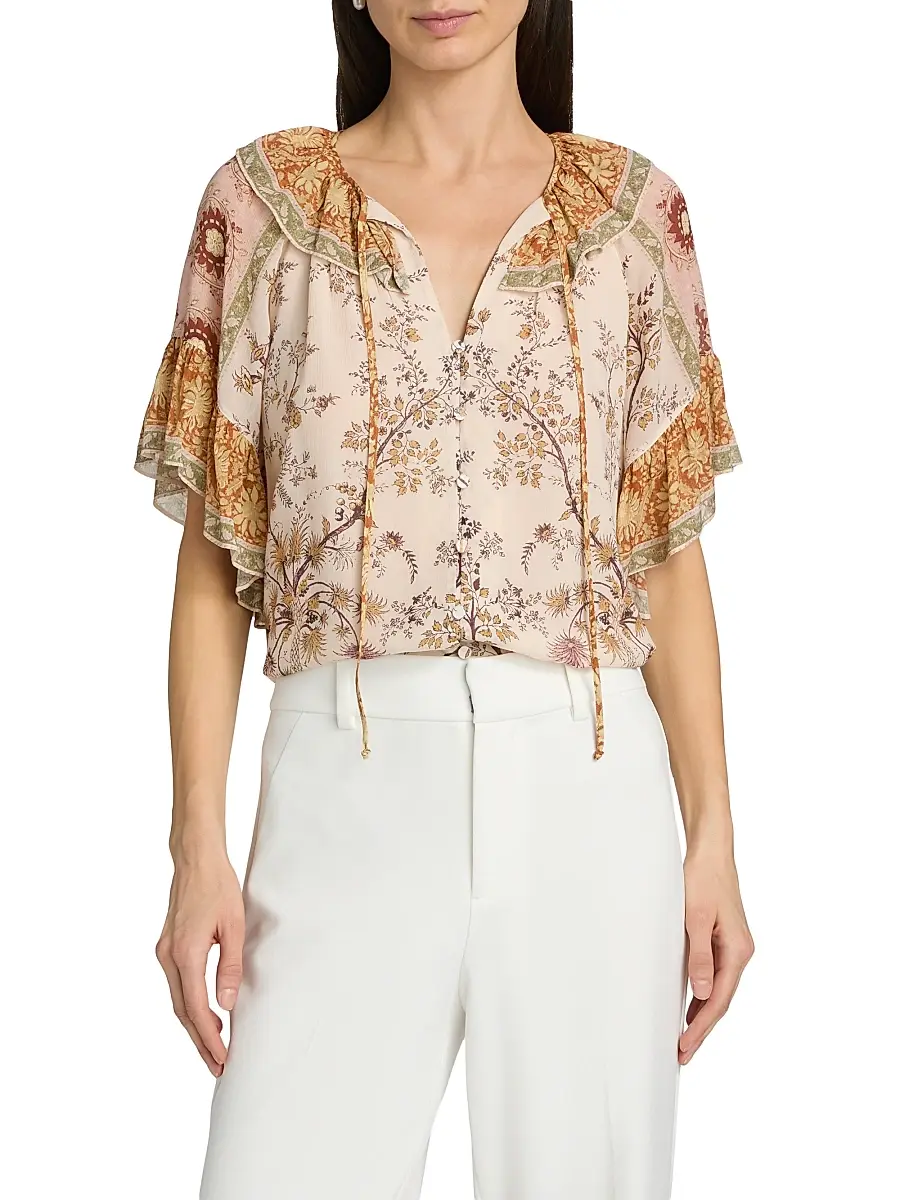 Kobi Halperin Women's Verity Printed Tunic Blouse | Thumbnail 3 Kobi Halperin Women's Verity Printed Tunic Blouse | Thumbnail 3
