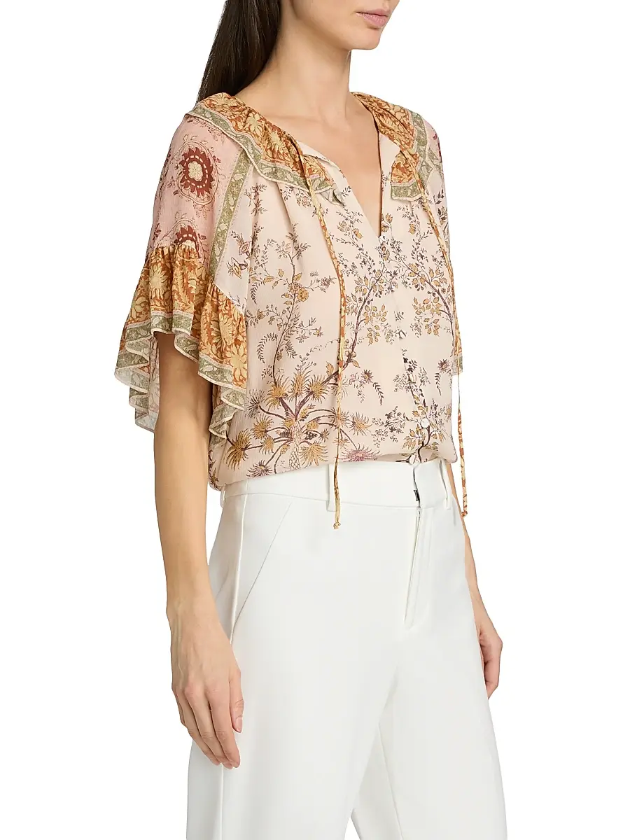 Kobi Halperin Women's Verity Printed Tunic Blouse | Thumbnail 4 Kobi Halperin Women's Verity Printed Tunic Blouse | Thumbnail 4