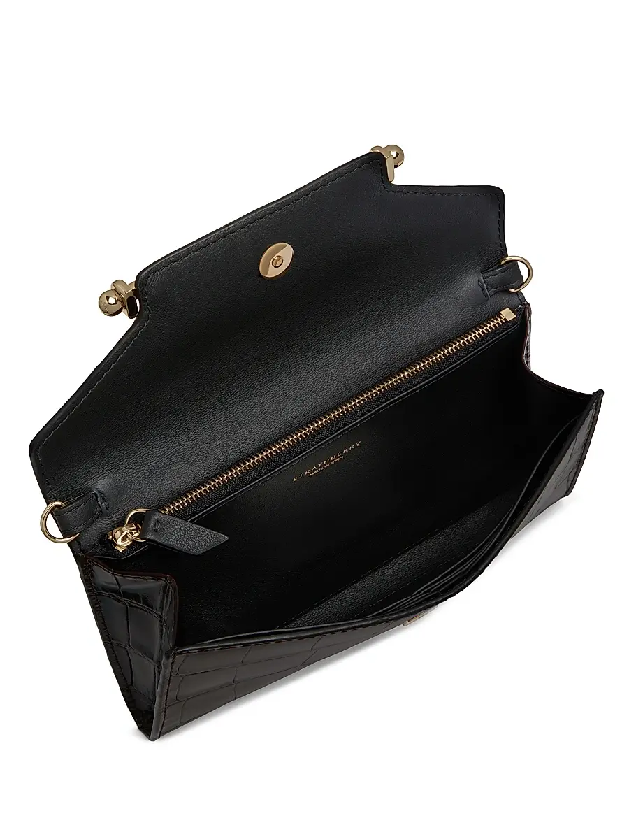 Strathberry Women's Multrees Large Croc-Embossed Leather Convertible Wallet-On-Chain | Thumbnail 5 Strathberry Women's Multrees Large Croc-Embossed Leather Convertible Wallet-On-Chain | Thumbnail 5