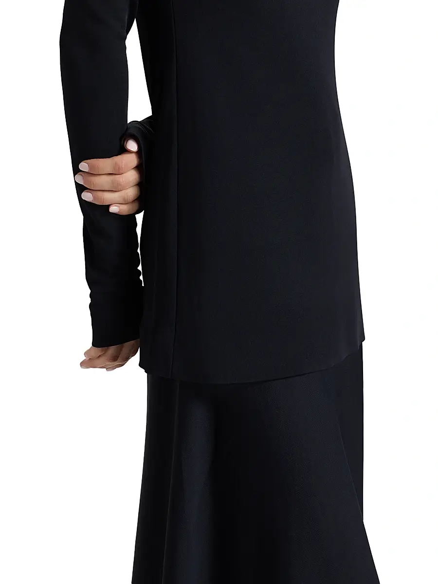 Jil Sander Women's Layered Drop-Waist Midi-Dress | Thumbnail 6 Jil Sander Women's Layered Drop-Waist Midi-Dress | Thumbnail 6