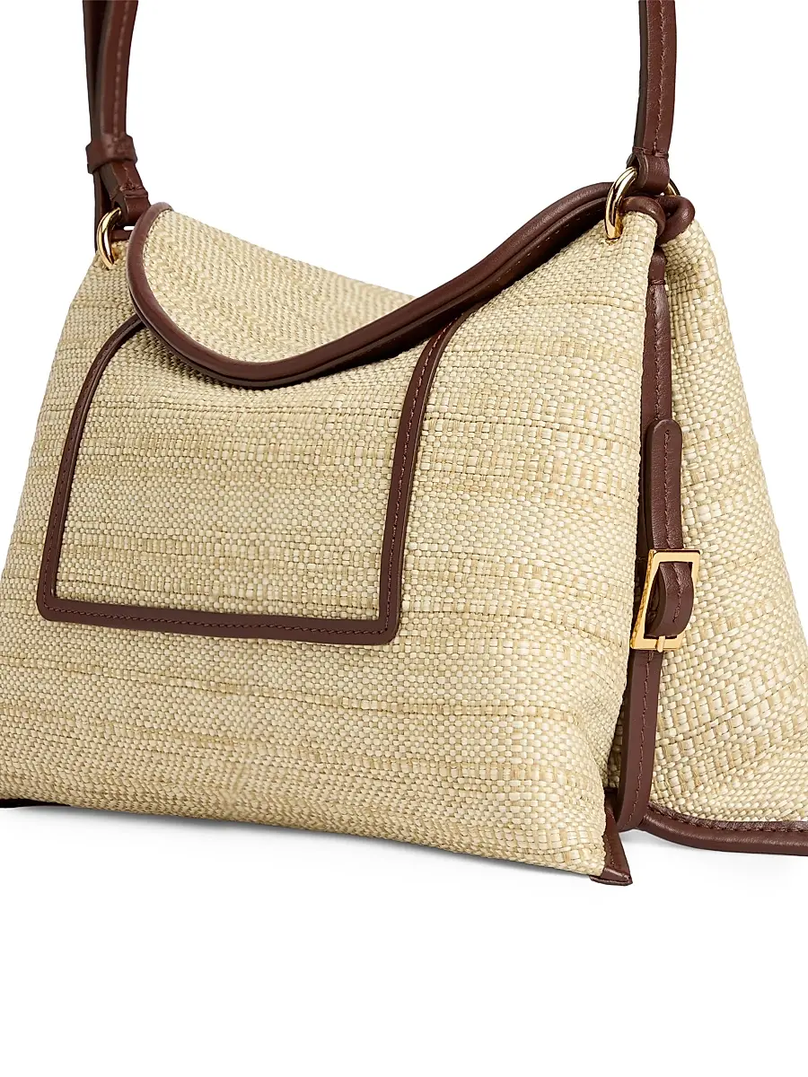 Wandler Women's Hortensia Mini Raffia Crossbody Bag | Thumbnail 3