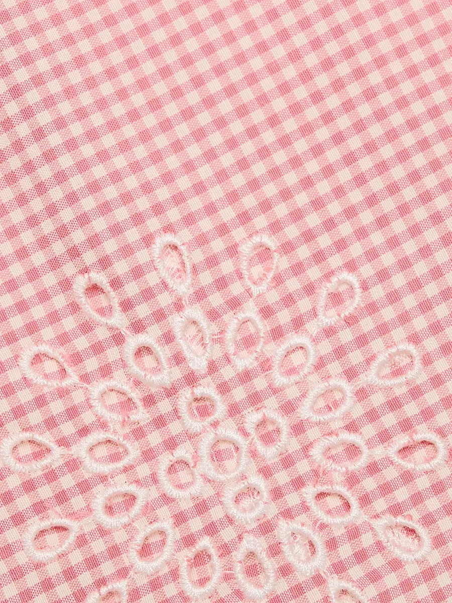 Cinq à Sept Women's Jessa Gingham Eyelet Cotton-Blend Top | Thumbnail 7