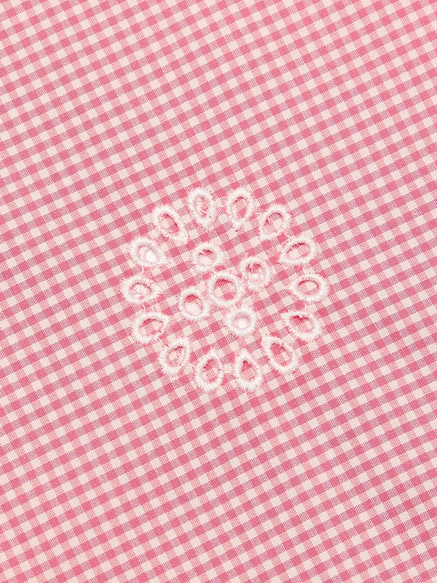 Cinq à Sept Women's Alba Eyelet Embroidered Gingham Cotton-Blend Pants | Thumbnail 7