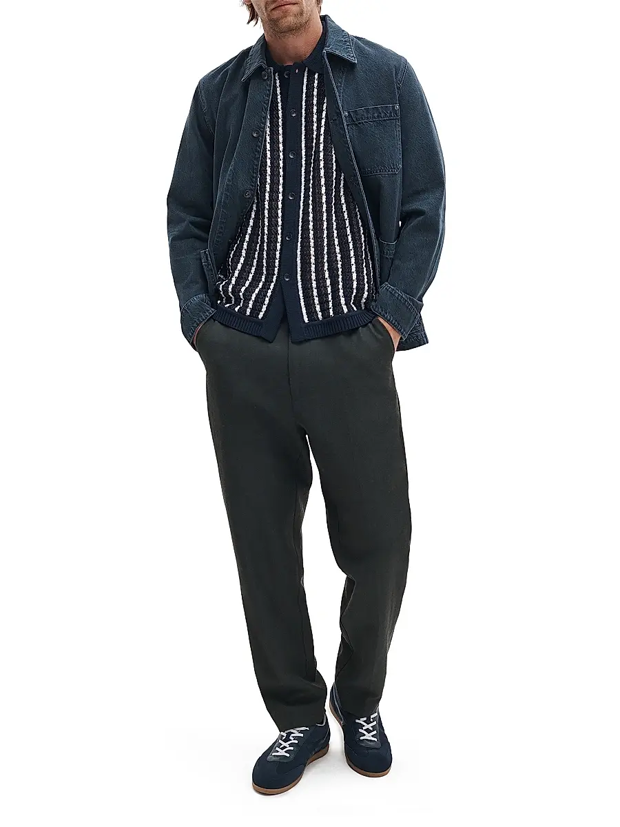 rag & bone Men's Dalton Crotchet Cotton Shirt | Thumbnail 2 rag & bone Men's Dalton Crotchet Cotton Shirt | Thumbnail 2